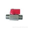 Brass Mini Ball Valve Of Plated Chrome